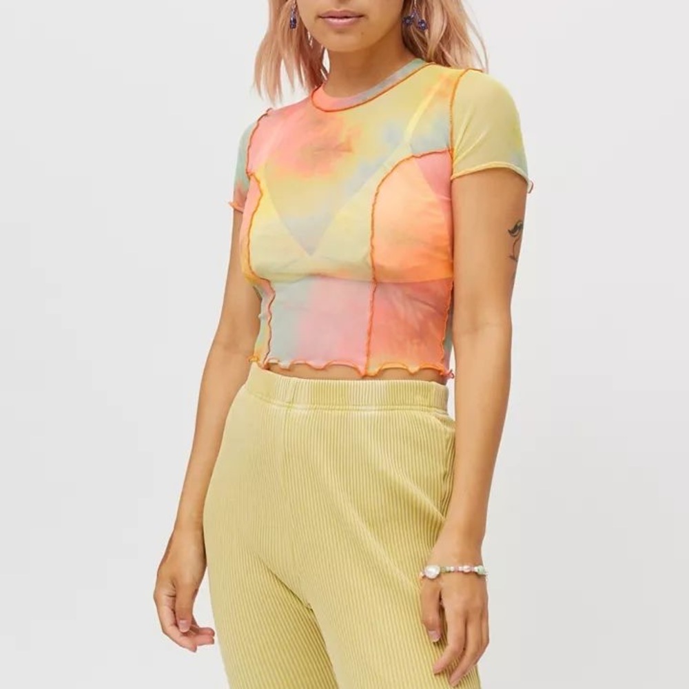 Urban Outfitters | kindred mesh baby tee